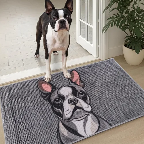 Vista 11 de Muddy Mat® - Tapete de microfibra altamente absorbente y alfombra para mascotas, antideslizante, grueso, lavable, suave de chenilla para cocina