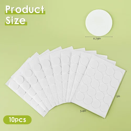 Vista 2 de 200 calcomanías para mecha de vela, se adhieren de forma estable en cera caliente, adhesivo de doble cara para hacer velas, calcomanías de doble