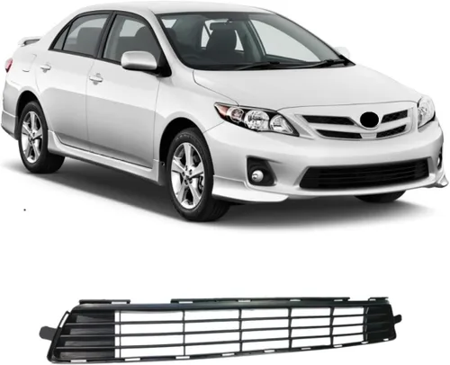 Vista 7 de Rejilla de defensa delantera 2009 2010 Compatible con Toyota Corolla Sedán (Base CE LE XLE XRS S) Rejilla delantera Cubierta de defensa delantera