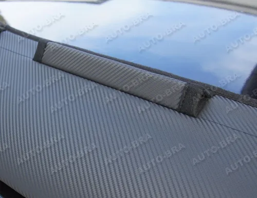 Vista 2 de AB3-00151c - Brasier de capucha con aspecto de fibra de carbono, compatible con Mercedes GL GLS X166 2012-2016 con máscara de nariz frontal