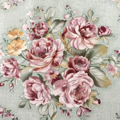 Vista 12 de SimpleLife4U papel adhesivo retro de rosas verde claro para recubrimiento de estantes, adhesivo para mesas y puertas de 17.7 pulgadas por 9.8 pies