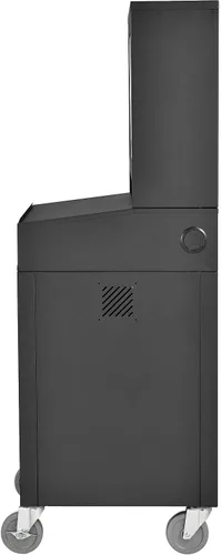 Vista 3 de Global Industrial Gabinete de computadora LCD de seguridad móvil, negro