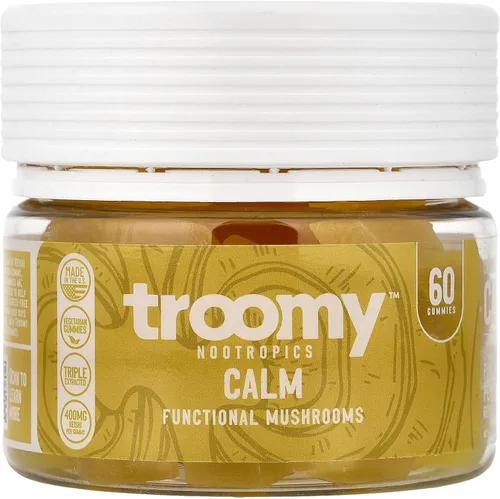 Vista 3 de Tspacious - Gomitas calmantes Reishi con sabor natural a piña y melocotón, sin gelatina, sin gluten y vegetarianas, 30