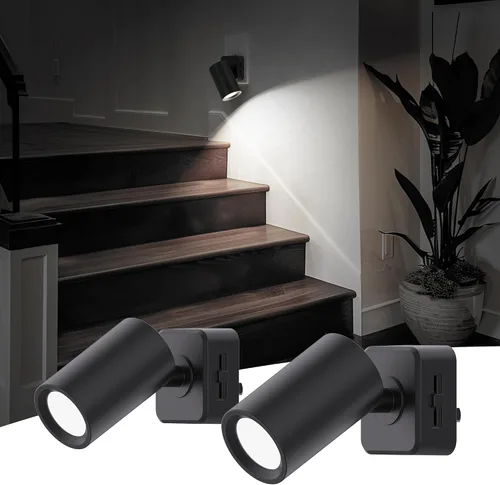 Vista 9 de L LOHAS LED Luces nocturnas enchufables a la pared, [paquete de 2] focos de pared para interiores con sensor de luz, luces nocturnas ámbar