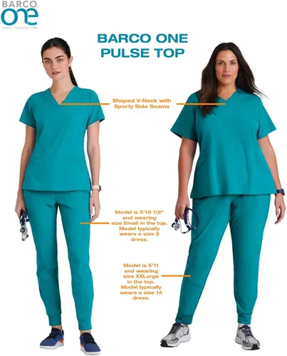 Vista 6 de Barco ONE - Top de 5 bolsillos con cuello en V para mujer, elástico en 4 direcciones