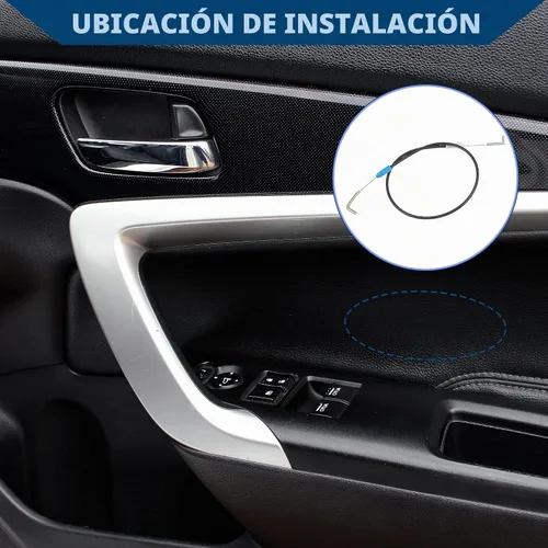 Vista 2 de 5165721AA - Cable de puerta delantera izquierda/manija interior para Ram 1500 2011-2018 para Ram 2500 2011-2023 / Cable de liberación del pestillo