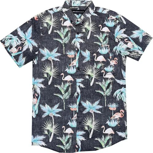 Vista 37 de Molokai Surf - Camisas hawaianas de manga corta con botones y corte ajustado