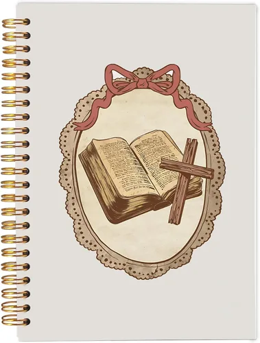 Vista 34 de Faith Can Move Mountains - Cuaderno cristiano - Regalos cristianos inspiradores para mujeres, cuadernos de diario bíblico para tomar notas, cuaderno
