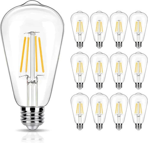 Vista 24 de [Usado] winsaLED Bombillas LED equivalentes a 25 W, 2700 K, color blanco suave, no regulables, ST19 de 2 W, bombillas Edison LED con base E26, 90