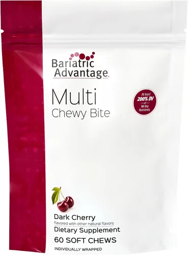 Vista 9 de Bariatric Advantage Multi Chewy Bite - Multivitamínico suave para masticar para pacientes de cirugía bariátrica - Multivitamínico masticable