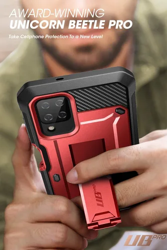 Vista 7 de SUPCASE Unicorn Beetle Pro Series - Funda para Samsung Galaxy A12 (versión 2020), funda resistente de cuerpo completo con protector de pantalla