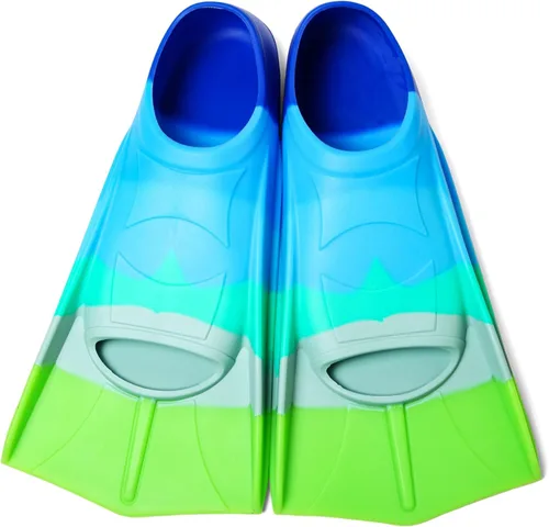 Vista 12 de Aletas de natación para niños, aletas de entrenamiento de natación de hoja corta para jóvenes