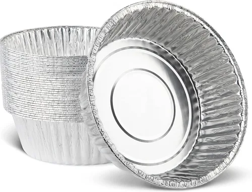 Vista 16 de PLASTICPRO Sartenes redondos de aluminio desechables de aluminio de 6.5 pulgadas, aptos para congelador y horno, para hornear, cocinar, almacenar