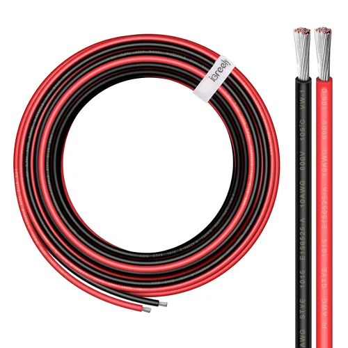 Vista 10 de iGreely Cable de calibre 2, cable eléctrico de cobre estañado de 2 AWG, 10
