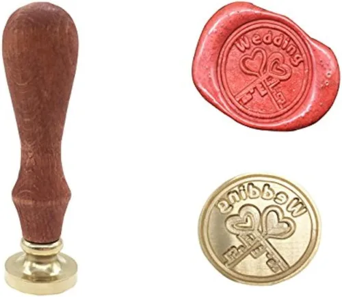 Vista 9 de Sello de sellado de cera vintage retro clásico para artes, manualidades, símbolo romántico, sello de cera, sello de metal, saludos elegantes