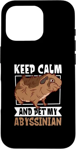 Vista 20 de iPhone 16 Pet my Abyssinian Guinea Pig Case