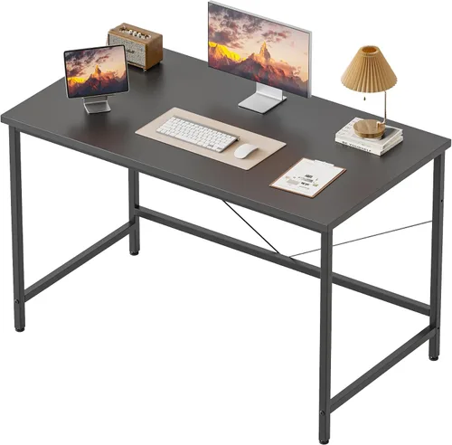 Vista 32 de Mericonia Escritorio para computadora, escritorio de juegos para espacios pequeños, mesa de estilo moderno y simple para oficina en casa, mesa
