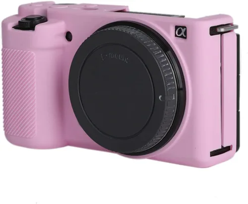 Vista 3 de ZV-E10 - Funda de silicona para Sony ZV-E10, color rosa Rosado