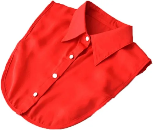 Vista 19 de YEKEYI Blusa Lady Half Shirt - Cuello desmontable Dickey para mujer 1