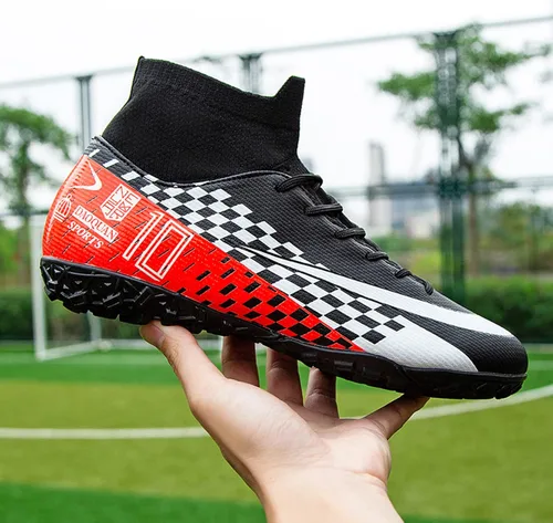 Vista 6 de WINGFAI Zapatos de fútbol para hombre zapatos de fútbol profesionales de alta calidad transpirables para exteriores e interiores tenis