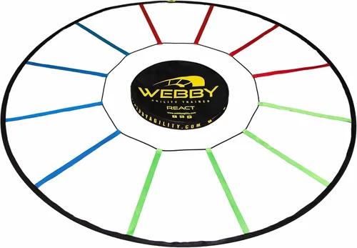 Vista 6 de Webby Agility Trainer – Circle Speed and Agility Ladder for High Intensity Reactive Footwork Drills and Skills – A Circular Piece of Reaction