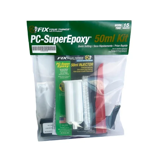 Vista 7 de PC Products PC-Super Pasta Adhesiva Epoxi, Dos Partes 32oz en Dos Tarros, Translúcido, 32629