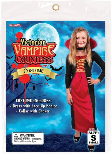 Vista 2 de Kangaroos Halloween Costumes disfraz de vampira victoriana