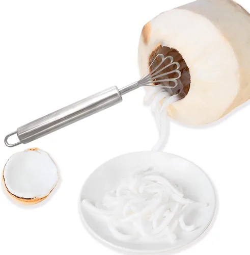 Vista 4 de Honbay Raspador de carne de coco de acero inoxidable, removedor de raspador de pescado para cocina