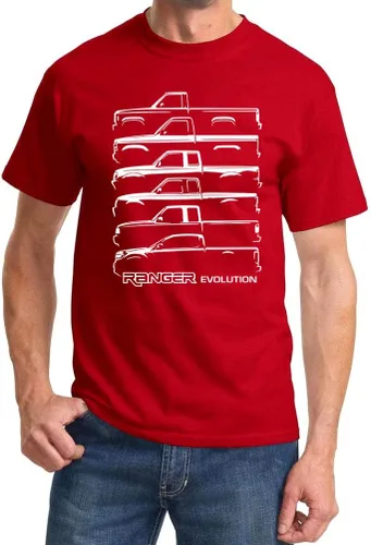 Vista 13 de Ford Ranger Pickup Truck Evolution Classic Outline Design Camiseta