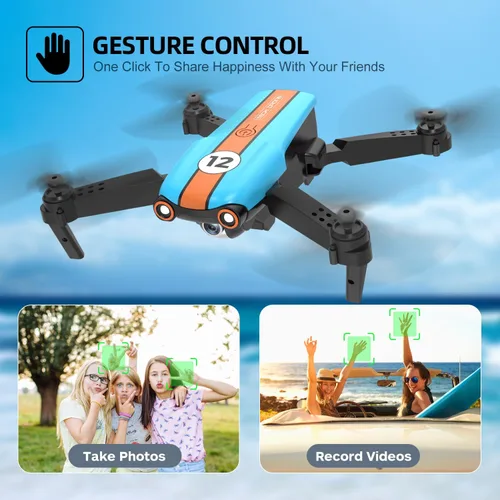 Vista 6 de Dron con cámara para adultos, Drone FPV plegable de 2.4 GHz para principiantes y adultos, 26 minutos de tiempo de vuelo, juguetes RC Quadcopter