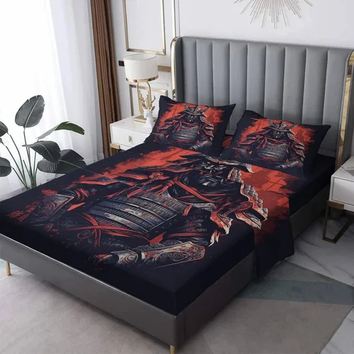 Vista 26 de Juego de sábanas tamaño individual: sábanas y fundas de almohada, sábanas y fundas de almohada, microfibra suave y bolsillo profundo y patrón sin