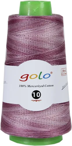 Vista 65 de Golo - 3 bolas de hilo de ganchillo tamaño 10, hilo de crochet para tejer a mano 102