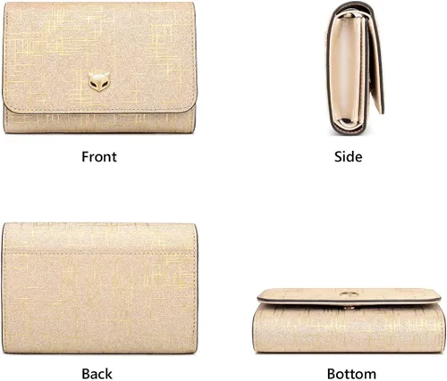 Vista 2 de FOXER - Cartera de piel para mujer con bolsillo para monedas