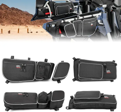 Vista 10 de KEMIMOTO UTV - Bolsas para puerta compatibles con modelos Maverick X3, color rojo, paquete de 4