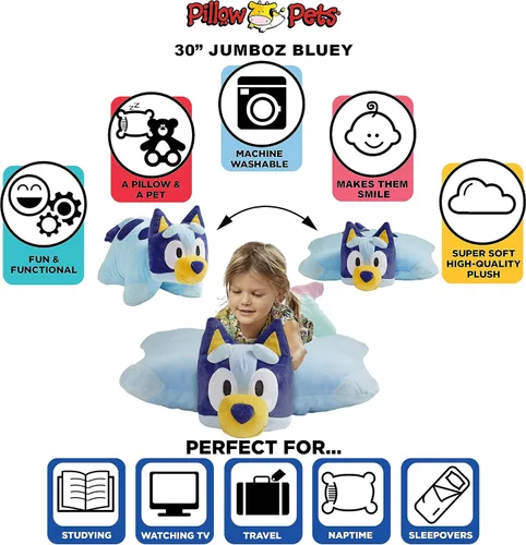 Vista 4 de Pillow Pets Juguete de peluche Jumbo Bluey
