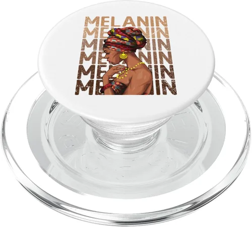 Vista 7 de Black Strong Women Afro Love Melanin African American PopSockets Adhesive PopGrip