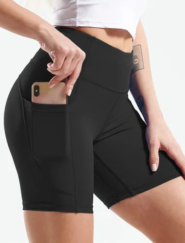 Vista 2 de CADMUS Pantalones cortos de yoga de cintura alta para mujer de 3 pulgadas, 4 pulgadas, 6 pulgadas, 7 pulgadas, 8 pulgadas, sensación desnuda