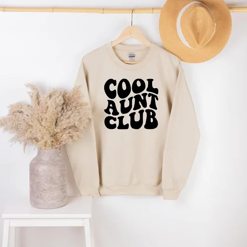 Vista 3 de Cool Aunts Club Sweatshirt, Aunt Gift, Aunt Birthday Gift, Sister Gifts, Auntie Sweatshirt, Aunt Sweatshirt, Cool Aunt Sweatshirt,Christmas Gift For