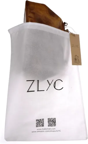 Vista 6 de ZLYC - Bolso cruzado de piel auténtica vintage para mujer