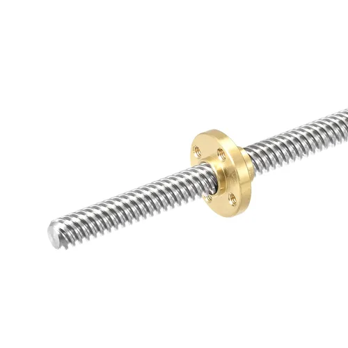 Vista 6 de DMiotech 5.906 in completamente rosca varilla T8x2mm tornillo de plomo con tuerca de latón kit para impresora 3D, máquina CNC