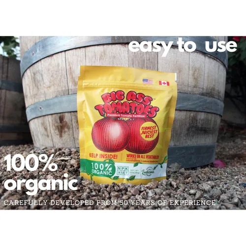 Vista 7 de Big A Tomato Fertilizante orgánico prémium con algas marinas de 13.5 onzas para interiores y exteriores, fertilizante para plantas