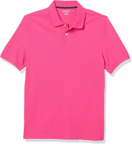Vista 11 de Amazon Essentials Camiseta polo para hombre de manga corta y ajuste ajustado de algodón piqué Naranja Albaricoque