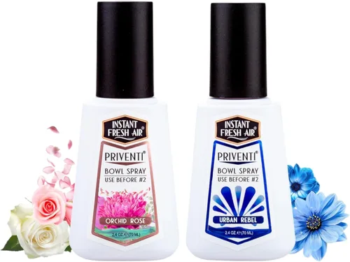 Vista 25 de Priventi - Spray para inodoro y baño eliminador de olores para hombres, hasta 120 usos, eliminación de olores de tamaño de viaje para #2 - Para