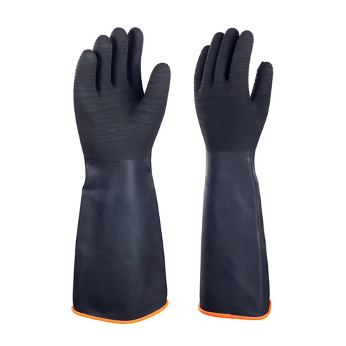 Vista 12 de North Tower Guantes de goma resistentes a productos químicos, guantes resistentes para trabajo con guantes impermeables para hombre