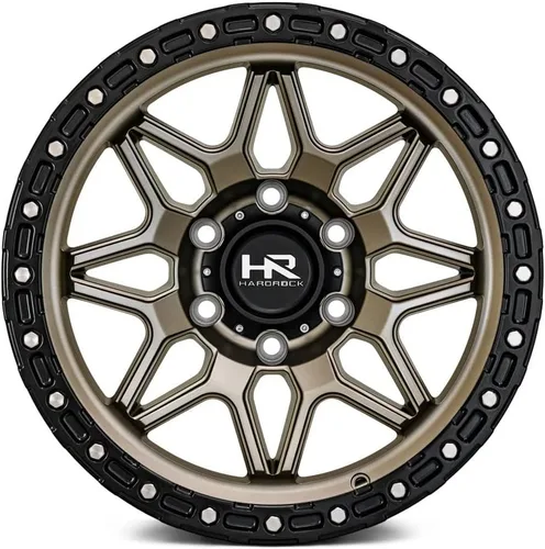 Vista 2 de HardRock 17x9 H105 Bronce Mate-Negro 6x135 ET-12 Rueda/Llanta