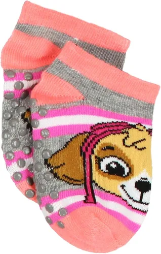 Vista 5 de Nick Jr. Paw Patrol - Paquete de 6 calcetines Gripper para niñas (12-24 meses, multicolor), BlancoMulticolor