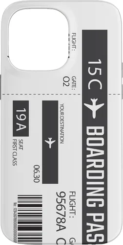 Vista 21 de Tarjeta de embarque de avión, boleto de avión, divertido estuche de regalo de viaje para iPhone 17