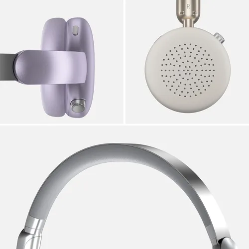Vista 3 de LORELEI Q60 - Audífonos inalámbricos Bluetooth sobre la oreja, ligeros, micrófono incorporado, 40 horas de duración de batería, modo de graves