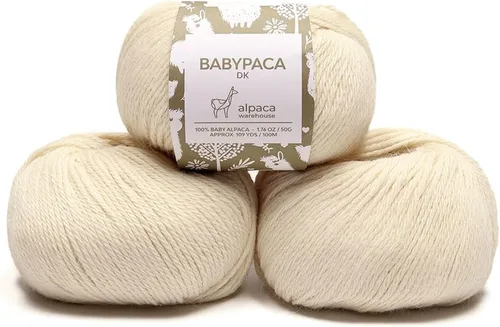 Vista 86 de Juego de 6 madejas de 100% lana de alpaca bebé (10.58 oz) de peso DK, fabricadas en Perú, celestial suave y perfecto para tejer y hacer ganchillo