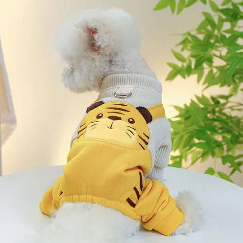 Vista 46 de Ropa de invierno para perros, overoles elegantes para mascotas para perros pequeños y medianos, lindo mono para cachorros, ropa clásica para perros